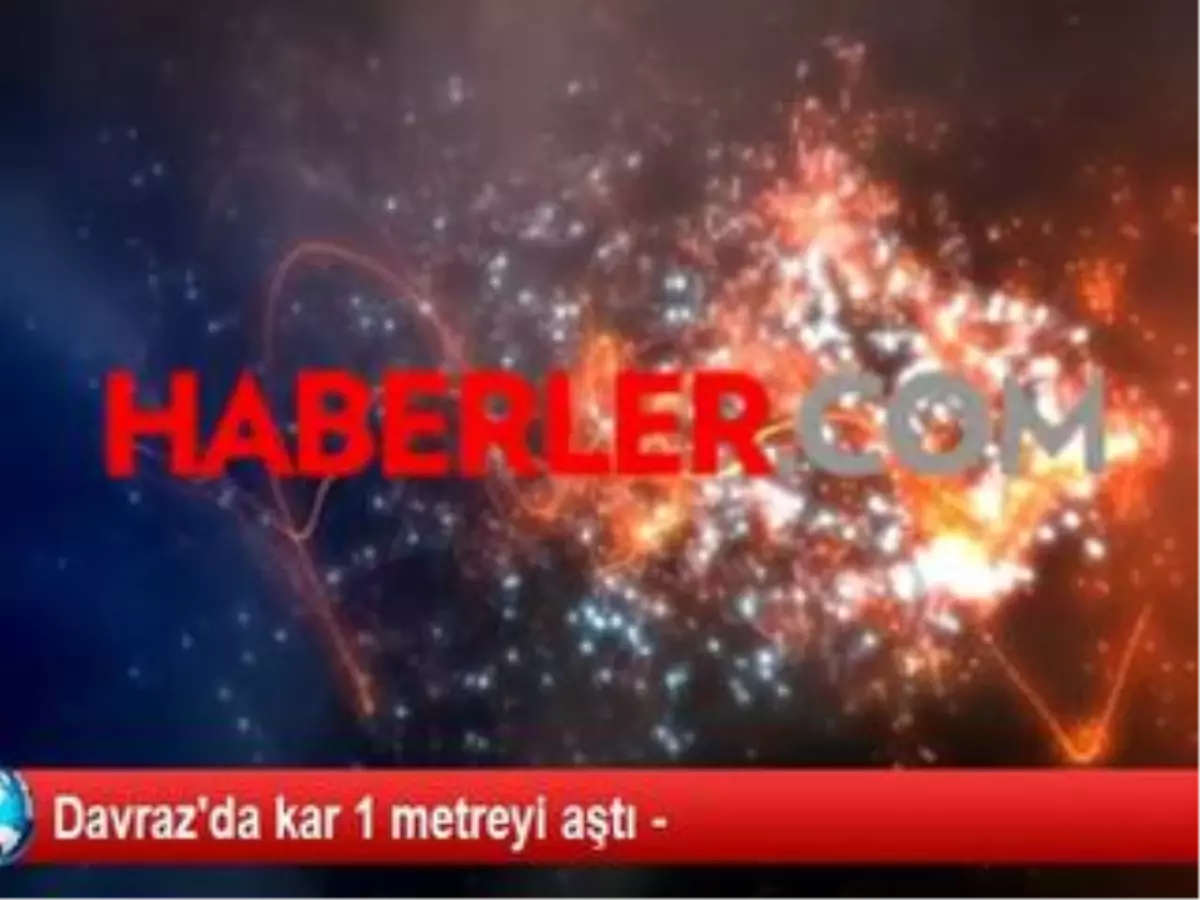 Davraz\'da Kar 1 Metreyi Aştı