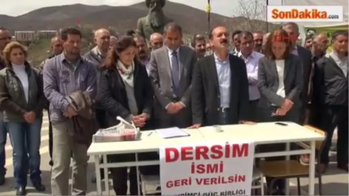 Tunceli\'nin Adının \'Dersim\' Olarak Değiştirilmesi İçin İmza Kampanyası