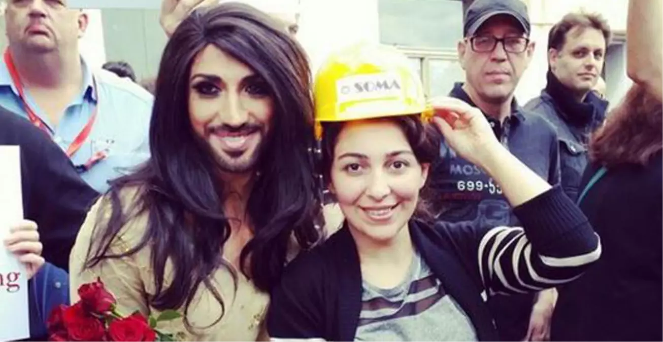 Erdoğan\'ı Protesto Mitinginde Conchita Wurst Muamması