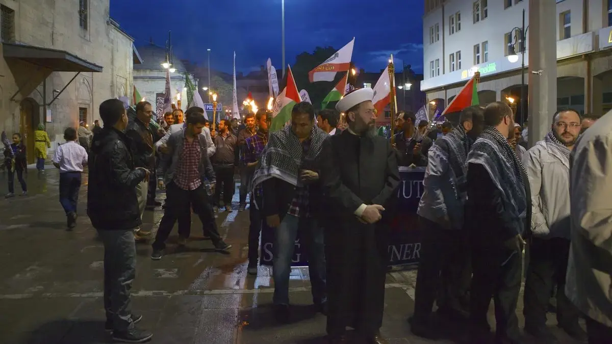 Konya\'da "Kudüs Özgür Olsun Yürüyüşü"