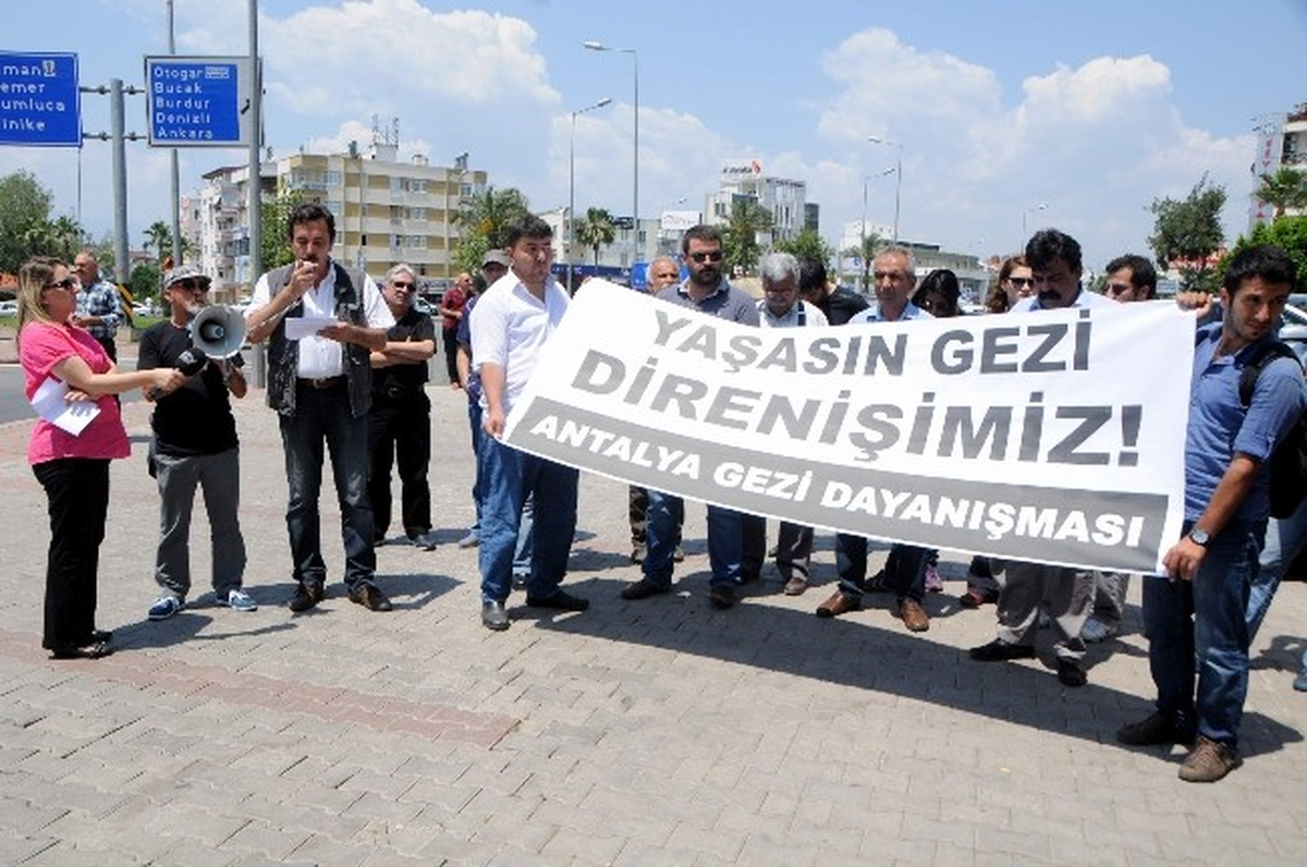 Antalya\'da Gezi Direnişinin Yıldönümü