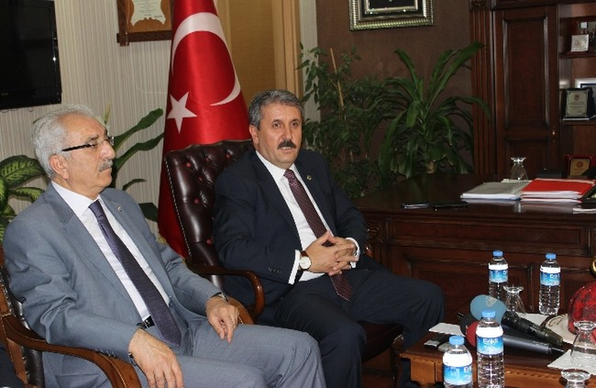BBP Genel Başkanı Destici, Demokrat Parti Genel Başkanı Uysal ile Görüştü