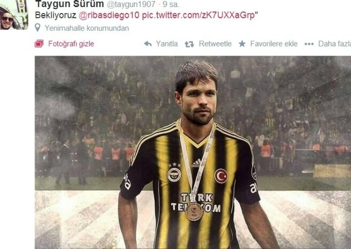 Diego, Fenerbahçe Taraftarlarını Heyecanlandırdı