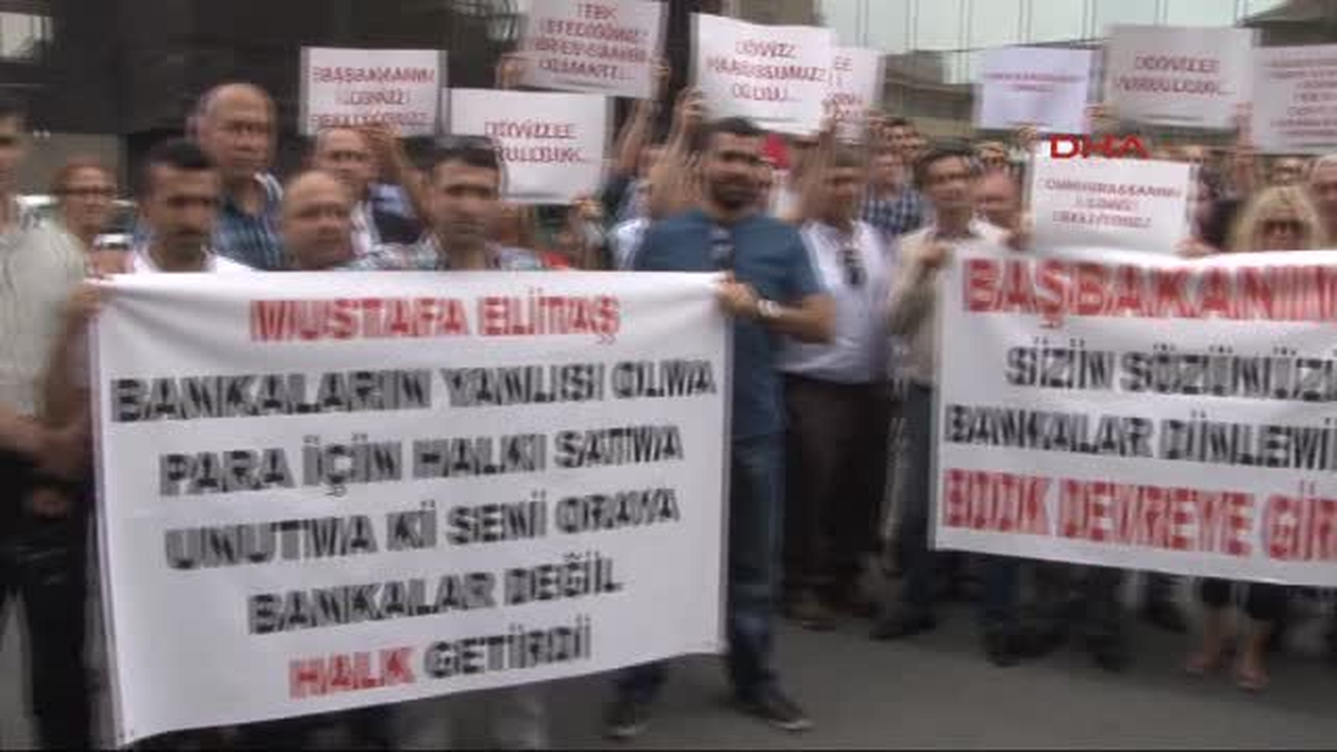 BDDK Önünde Dövizzede Eylemi