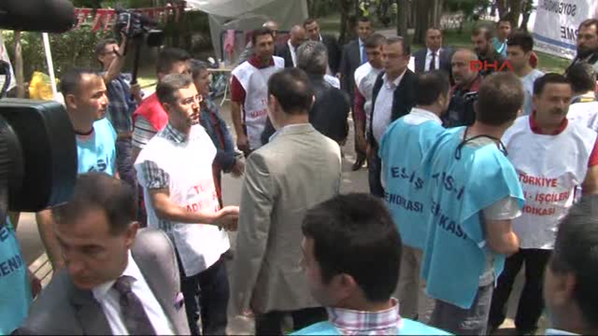 CHP\'li Gürsel Tekin ve Yakup Akkaya Yatağan İşçilerini Ziyaret Etti