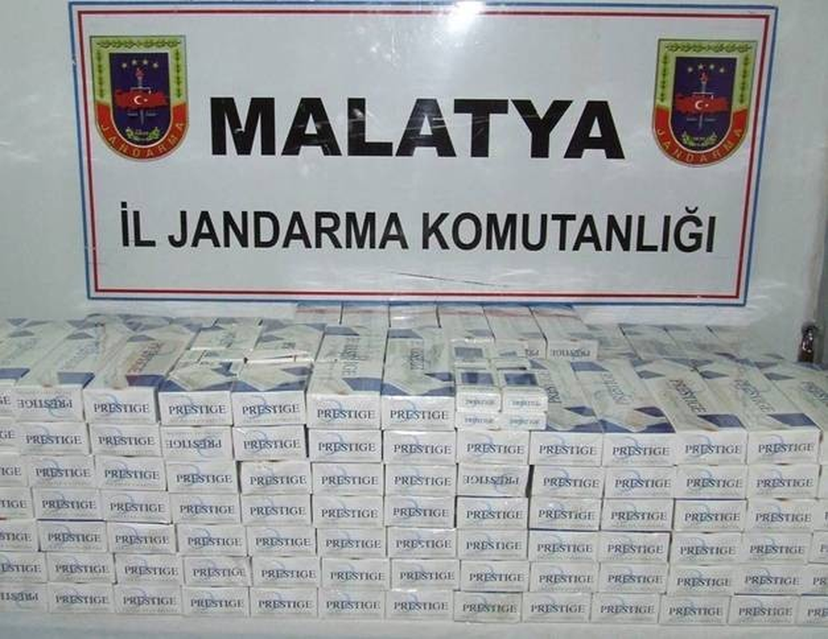 Trende Kaçak Sigara Ele Geçirildi