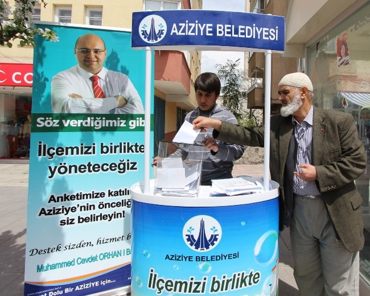 Aziziye Belediyesi Vatandaşa Soruyor; "Önceliğiniz, Önceliğimiz"