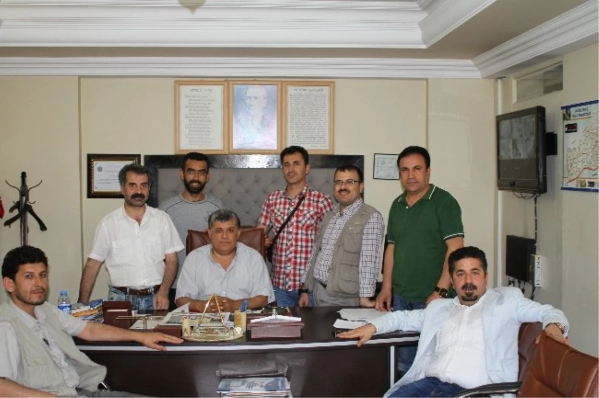 Gazeteciler Kızıltepe İlçe Milli Eğitim Müdürü Bahçıvancı\'yı Ziyaret Etti