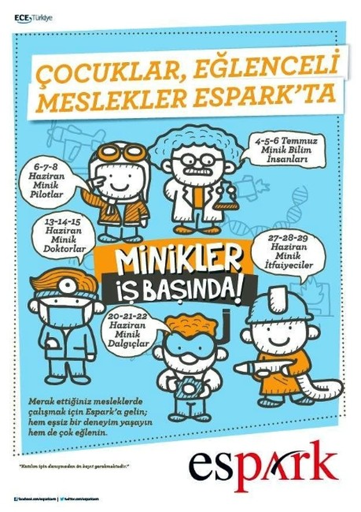 Çocuklar Merak Ettikleri Meslekler ile Espark\'ta Tanışacak