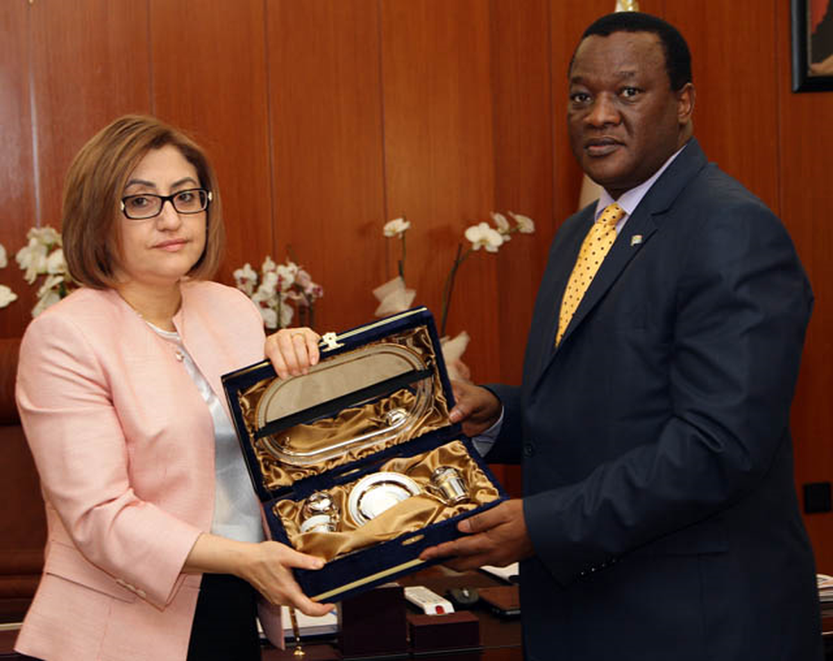 Güney Afrika Büyükelçisi Fatma Şahin\'i Ziyaret Etti