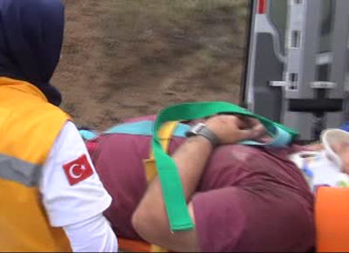 Kırıkkale\'de Otomobil Şarampole Yuvarlandı: 1 Yaralı