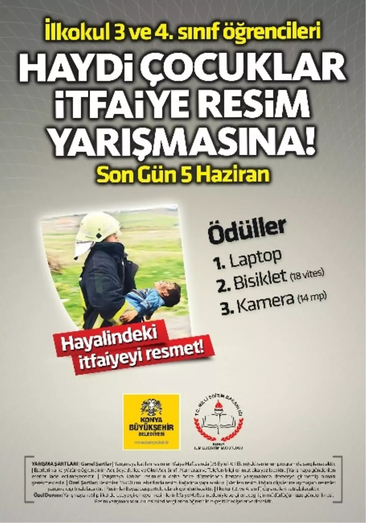 Konya\'da İtfaiye Resim Yarışması Başladı