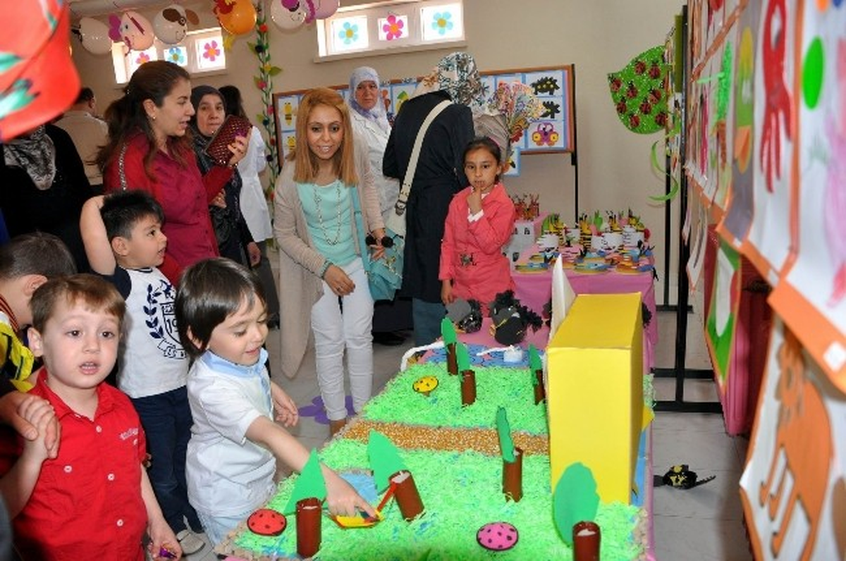 Anaokulu Öğrencilerinden Yıl Sonu Sergisi