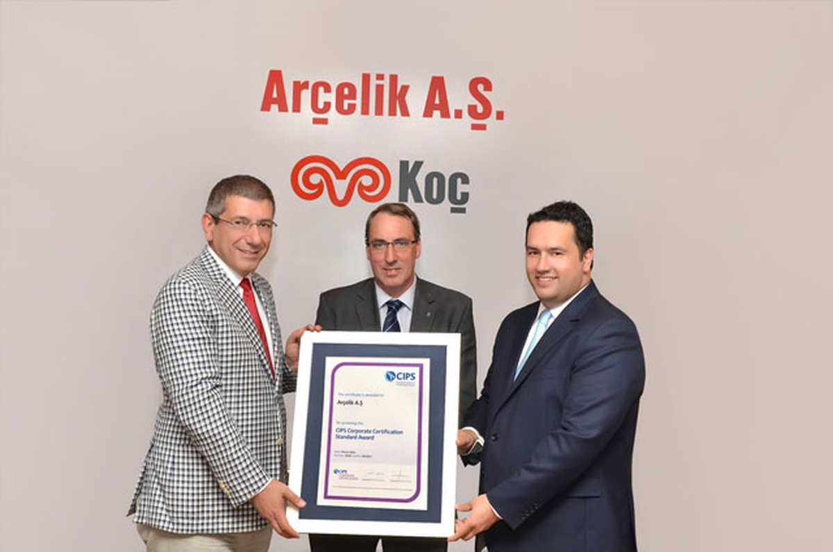 Arçelik A.Ş.\'ye CIPS Kurumsal Sertifikası