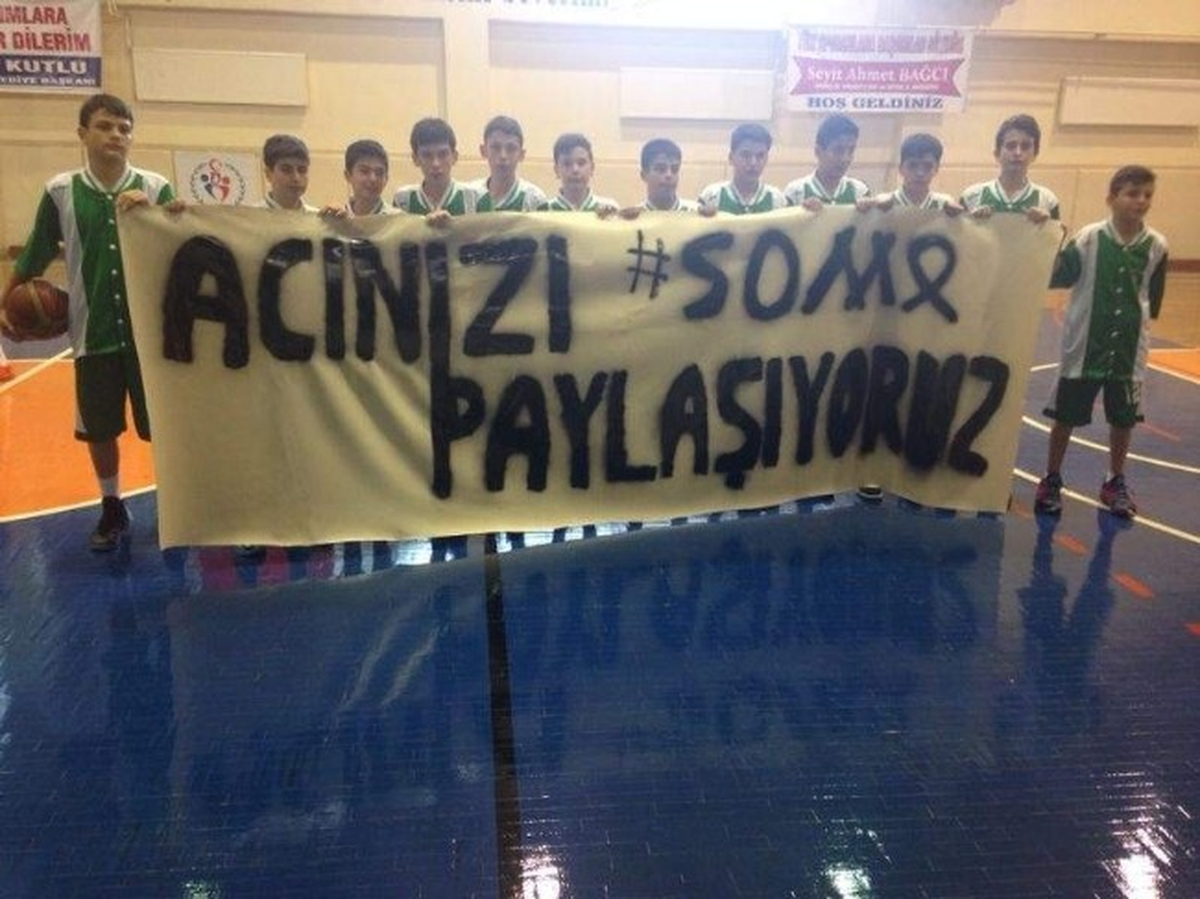 Basketbol Müsabakalarında Soma Unutulmadı