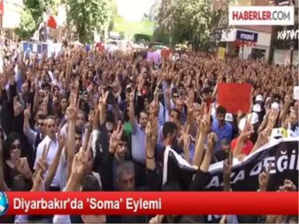 Diyarbakır\'da Soma\'ya Destek Yürüyüşü