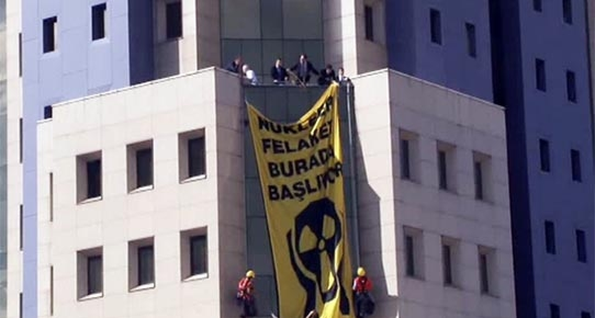 Greenpeace\'den Nükleer Santral Eylemi