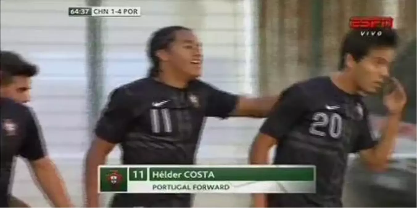 Helder Costa Amazing Goal China Vs Portugal 1 -4 Toulon Tournament U21 27.05.14