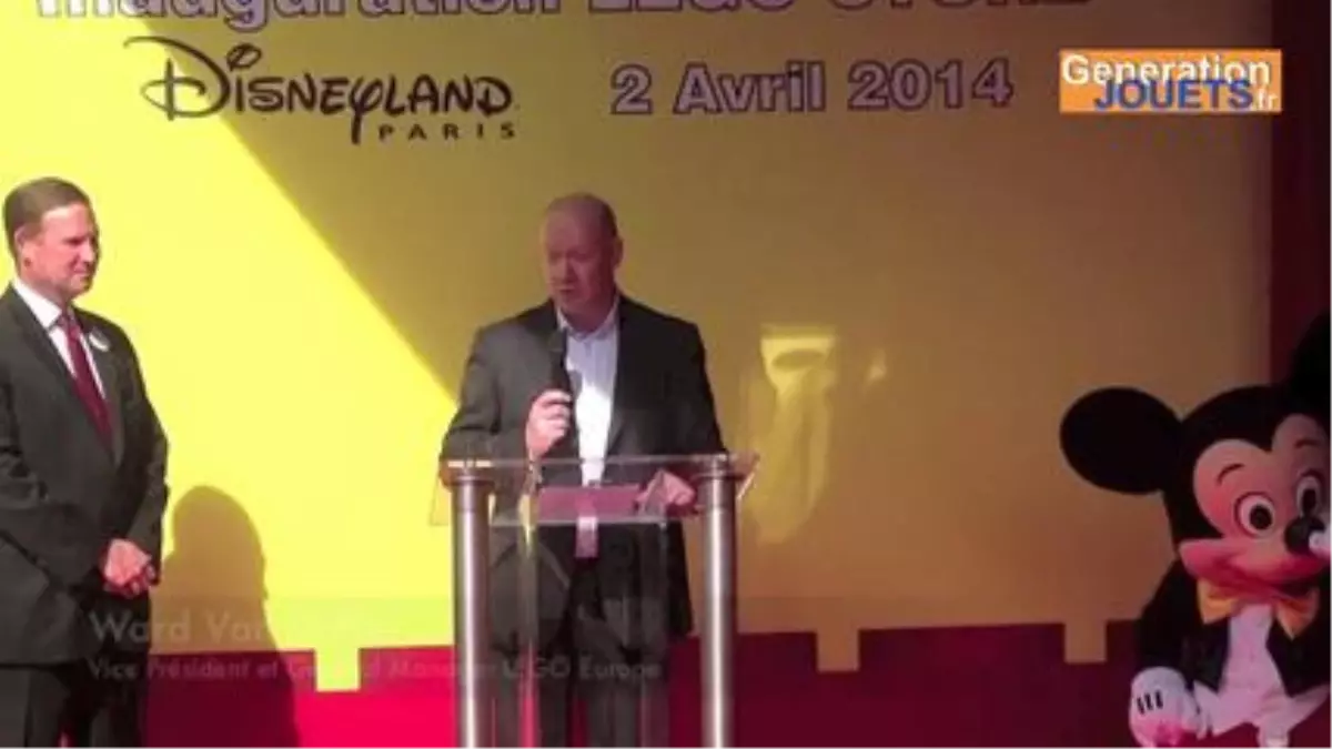 Lego Store Disneyland Paris Discours D\'inauguration