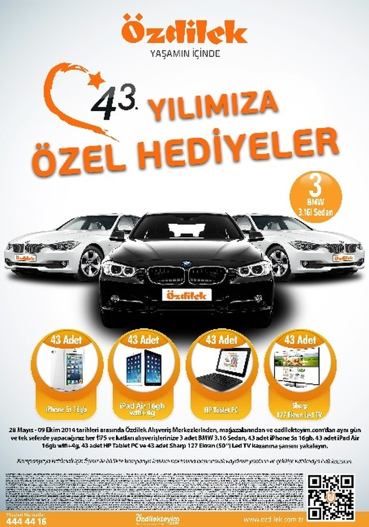 Özdilek 43. Yılını Muhteşem Hediyelerle Kutluyor