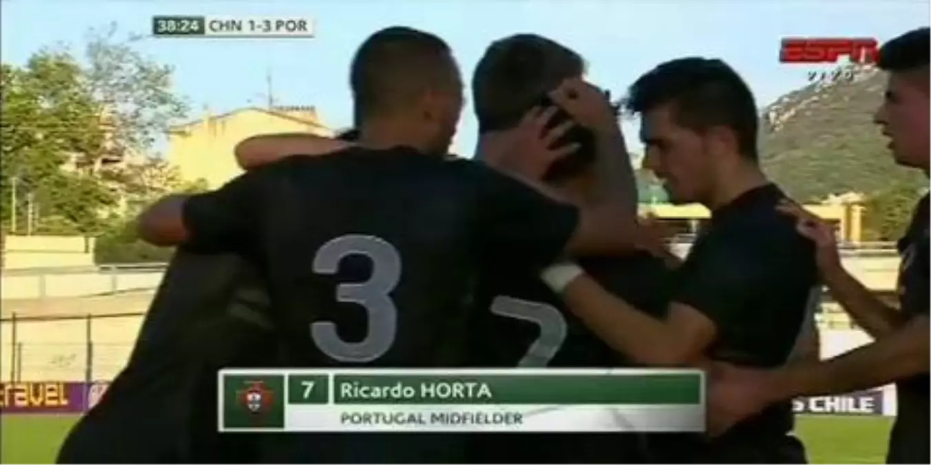 Ricardo Horta 2nd Goal China Vs Portugal 1 -3 Toulon Tournament U21 27.05.14