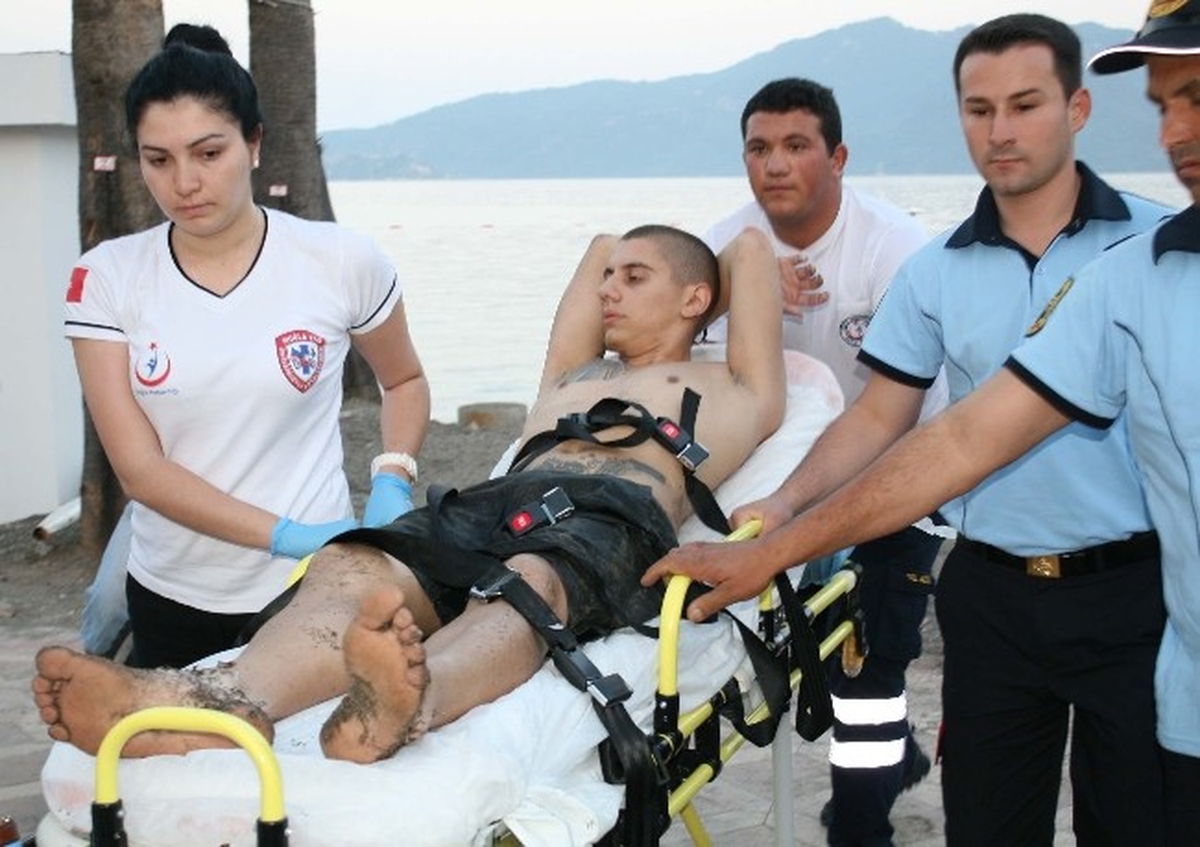 Sarhoş Bulgar Dere Yatağını Yol Zannedip Atladı