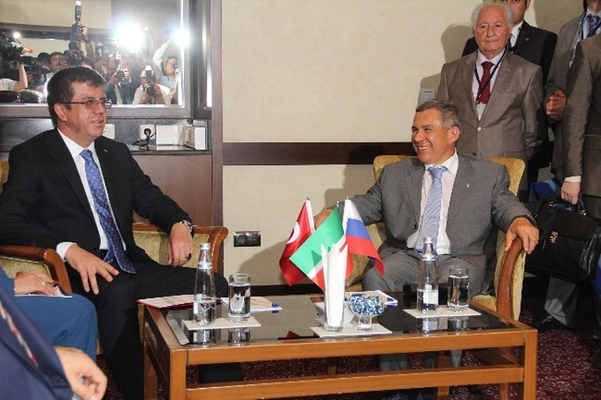 Tataristan Cumhurbaşkanı ve Bakan Zeybekçi Mersin\'de
