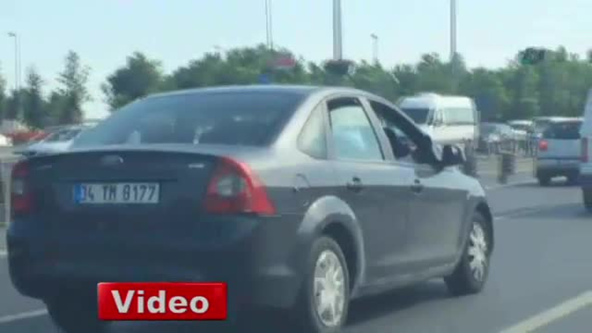 Trafikte Şaşırtan Manzara!..
