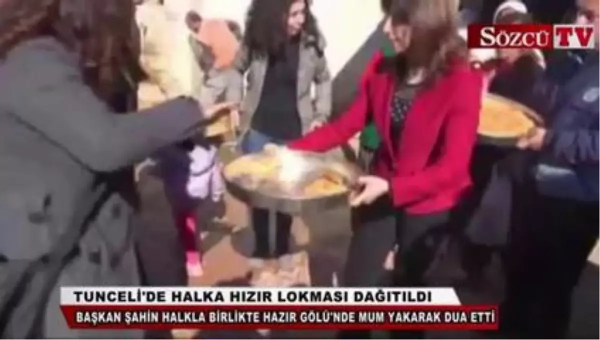 Tunceli\'de Halka Hızır Lokması Dağıtıldı