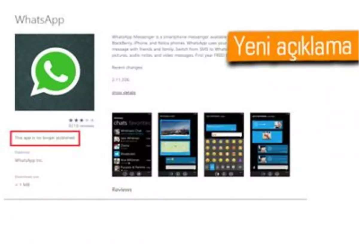 Whatsapp, Wp Store\'dan Neden Kaldırıldı?