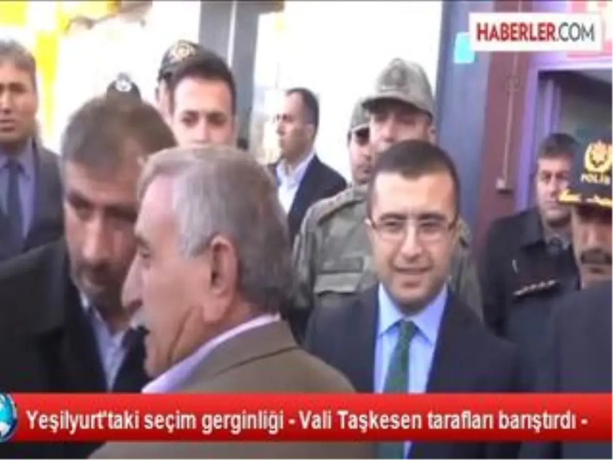 Yeşilyurt\'taki Seçim Gerginliği - Vali Taşkesen Tarafları Barıştırdı -