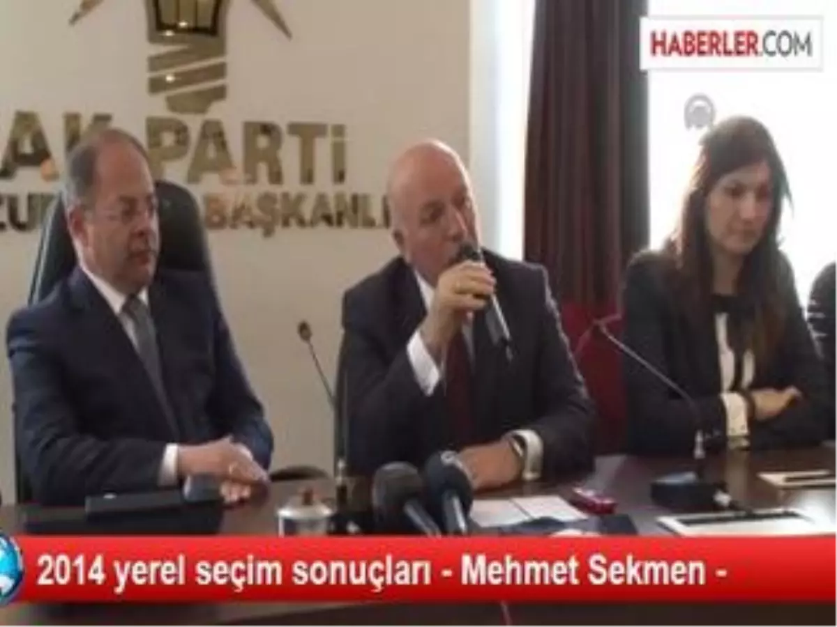 2014 Yerel Seçim Sonuçları - Mehmet Sekmen -