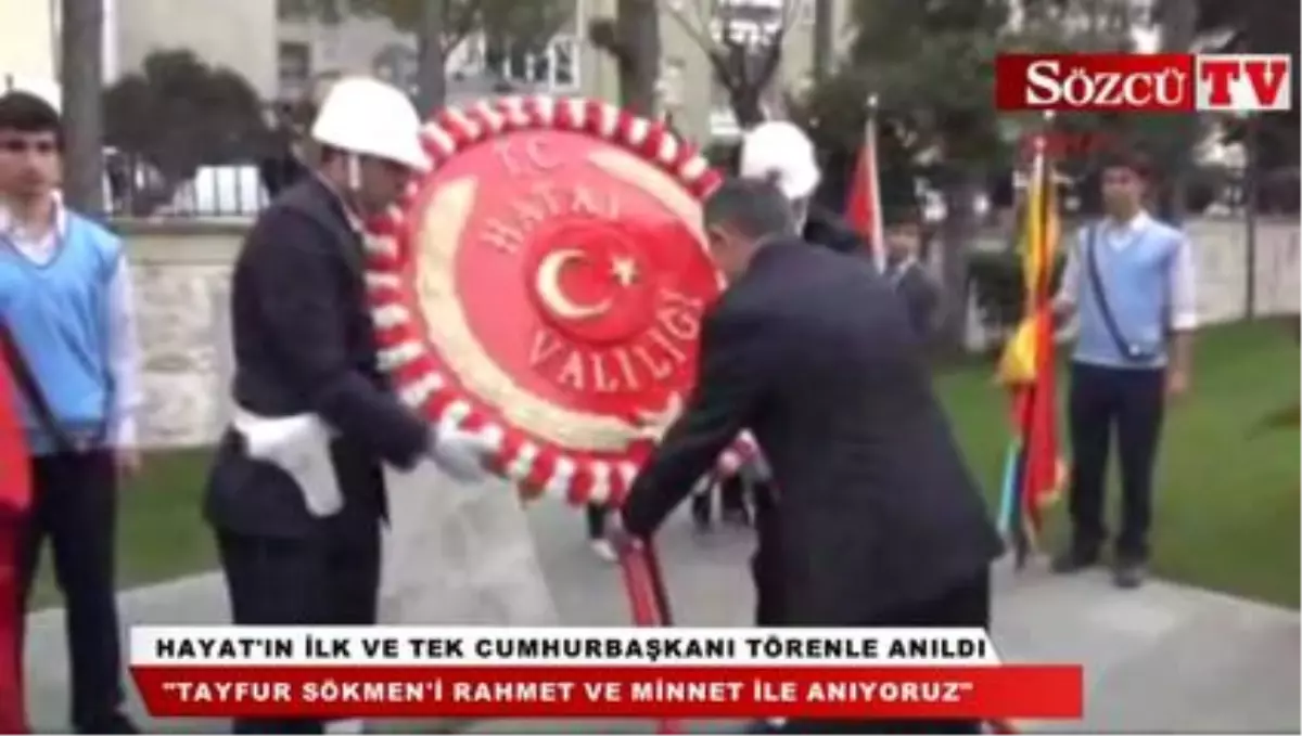 Cumhurbaşkan\'ı Tayfur Sökmen Törenle Anıldı