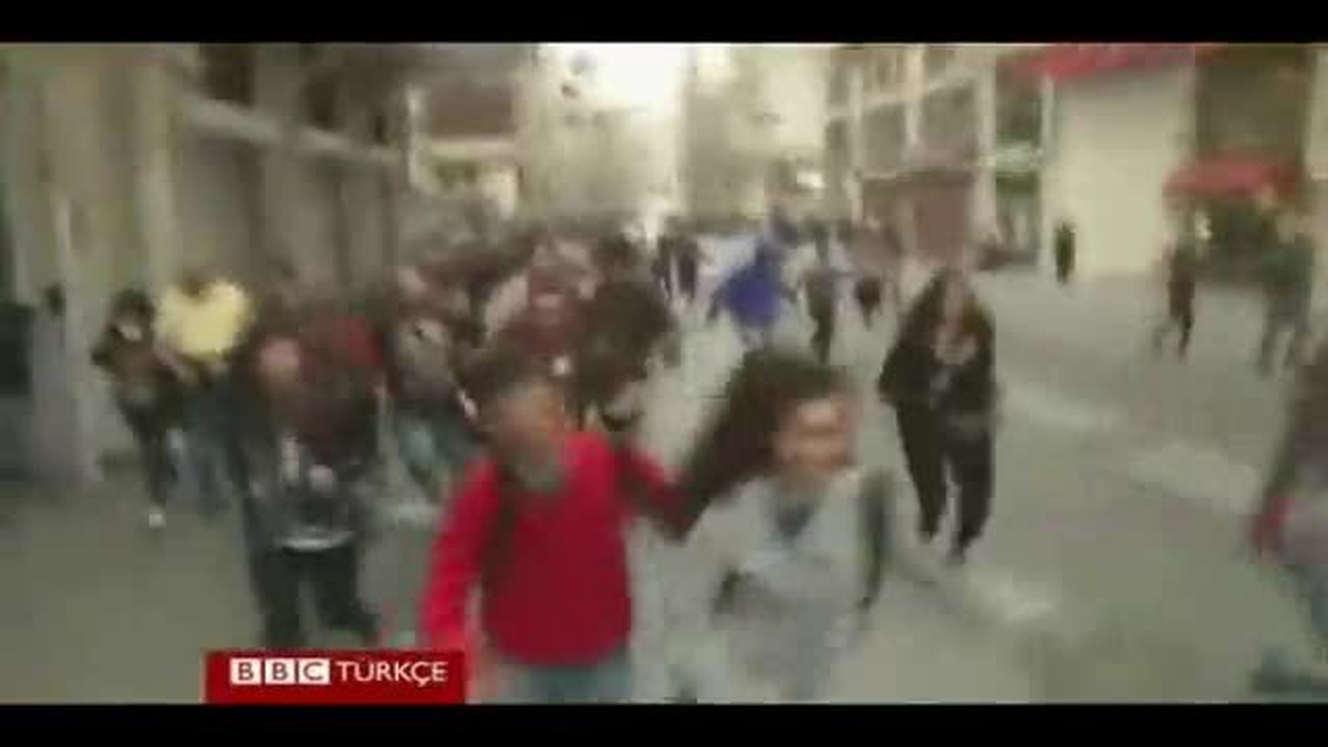 Polis ve Eylemciler Arasında Çatışma