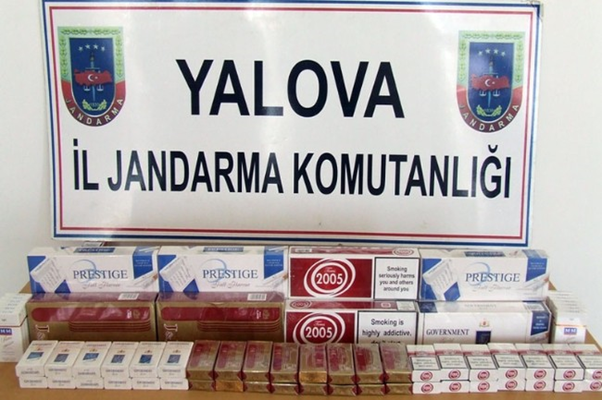 Yalova\'da Kaçak Mazot ve Sigara Operasyonu