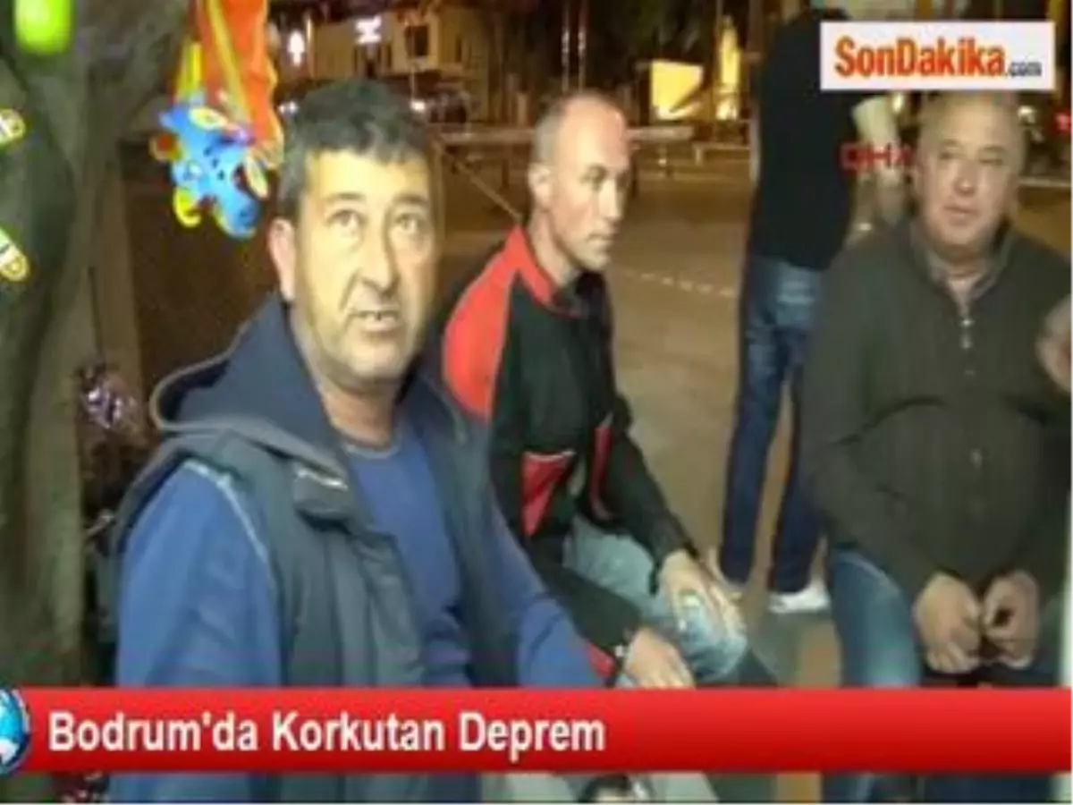 Bodrum\'da Korkutan Deprem