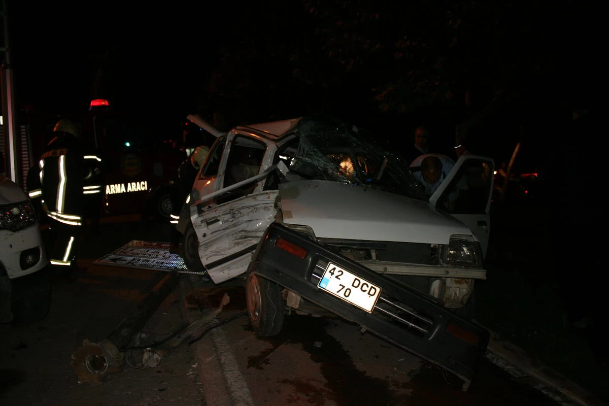 Konya\'da Düğün Dönüşü Kaza: 6 Yaralı