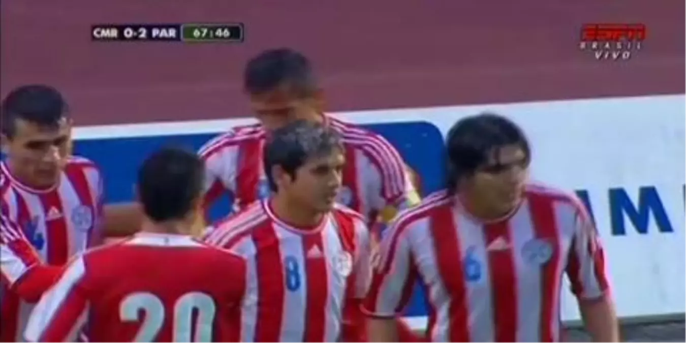 Roque Santa Cruz Goal Cameroon Vs Paraguay 0 -2 Friendly Match 29.05.14