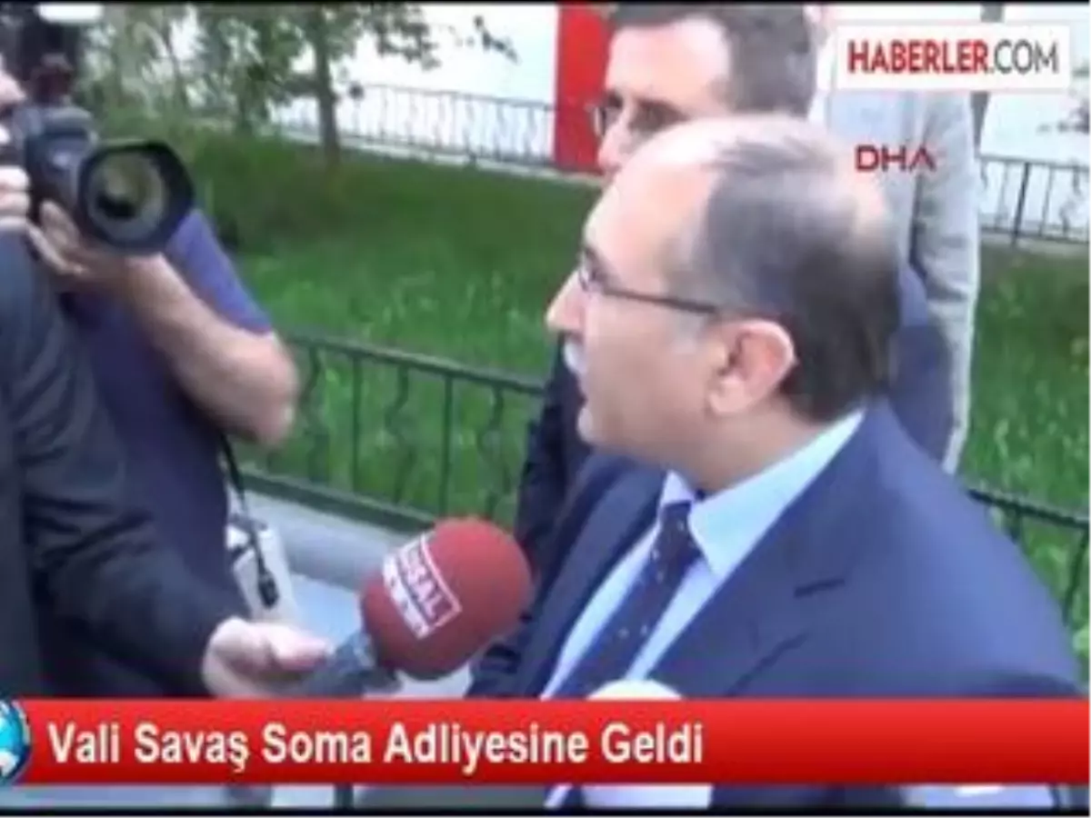 Vali Savaş Soma Adliyesine Geldi