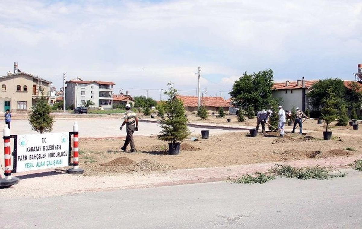 Karatay\'da Ağaçlandırma Çalışmaları