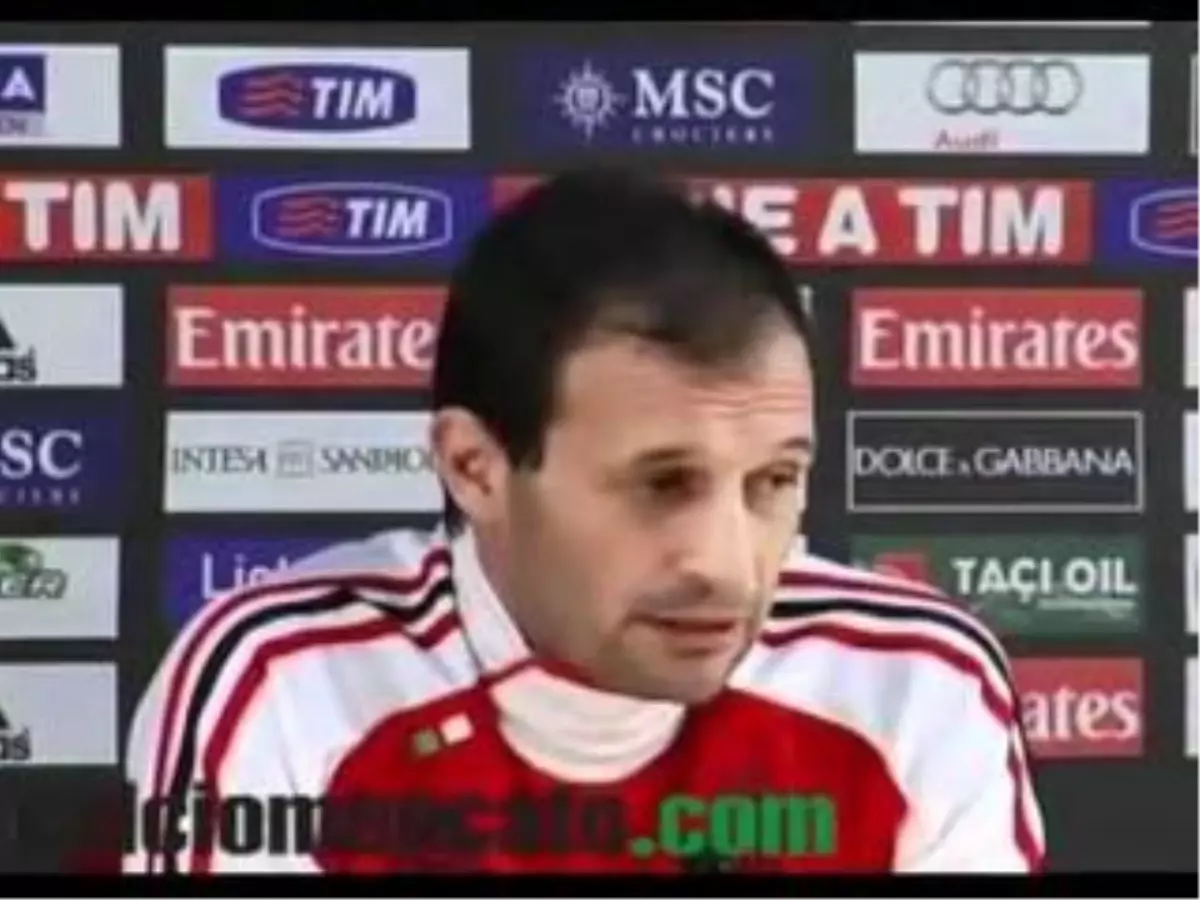 Vıdeo Allegri \'Non Pensiamo Al Mercato\'