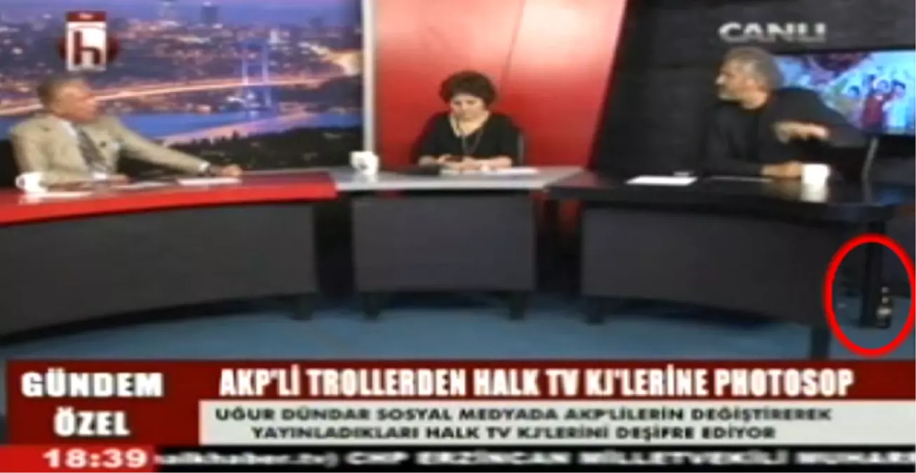 Halk TV\'de Masanın Altındaki İçki Şişesi Mi?