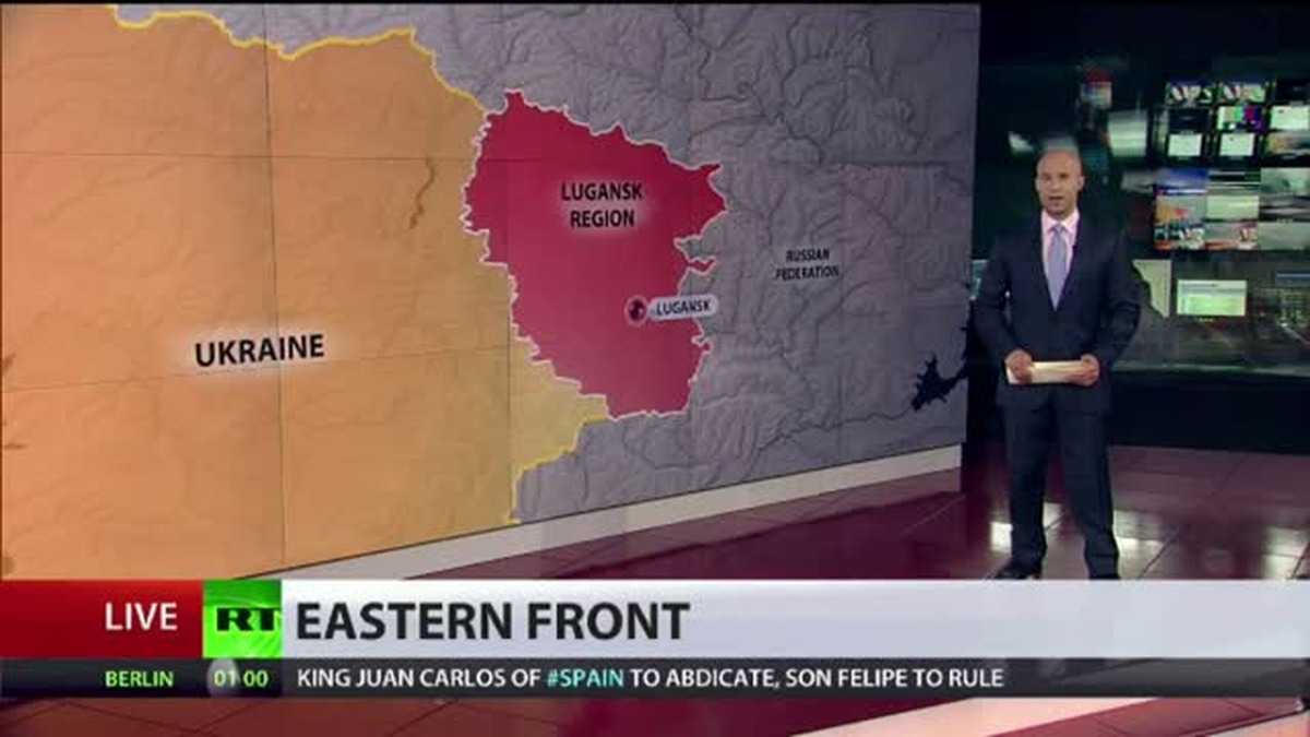 Luhansk\'ta Rus Yanlısı İsyancıların Karargahı Böyle Vuruldu