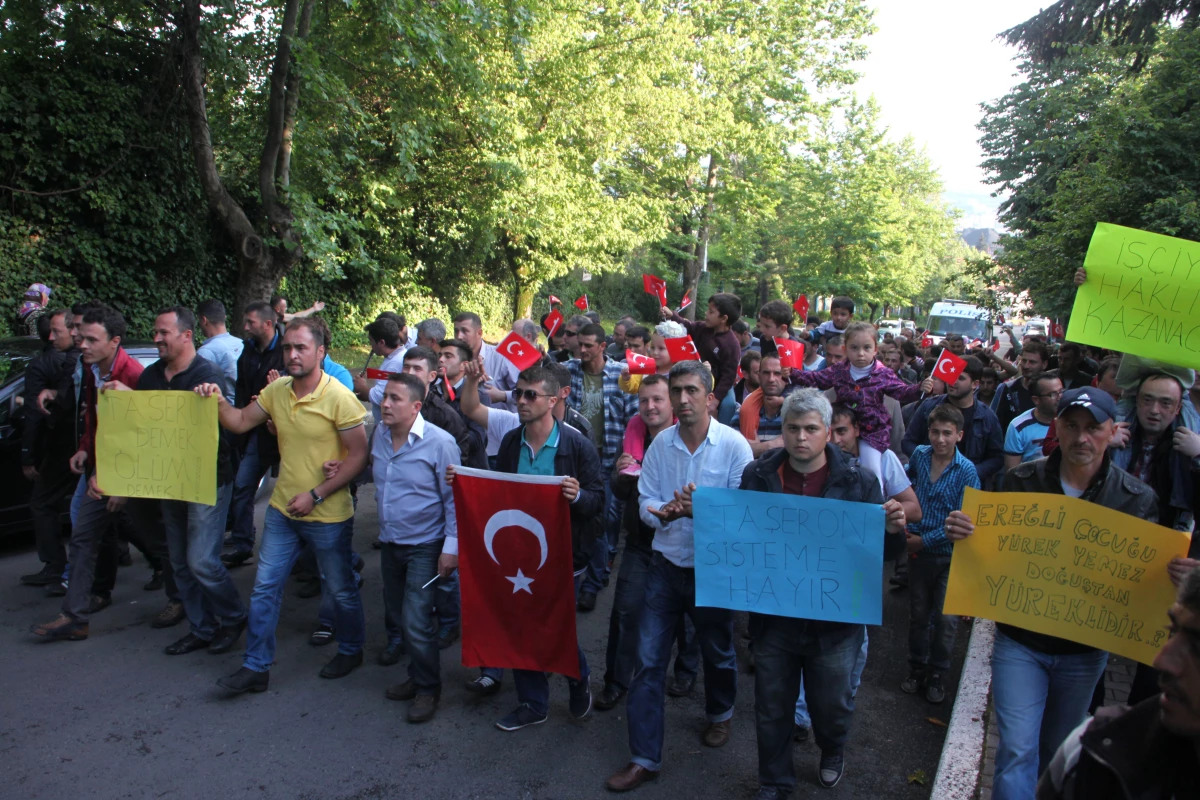 Zonguldak\'taki Taşeron İşçilerin Eylemi