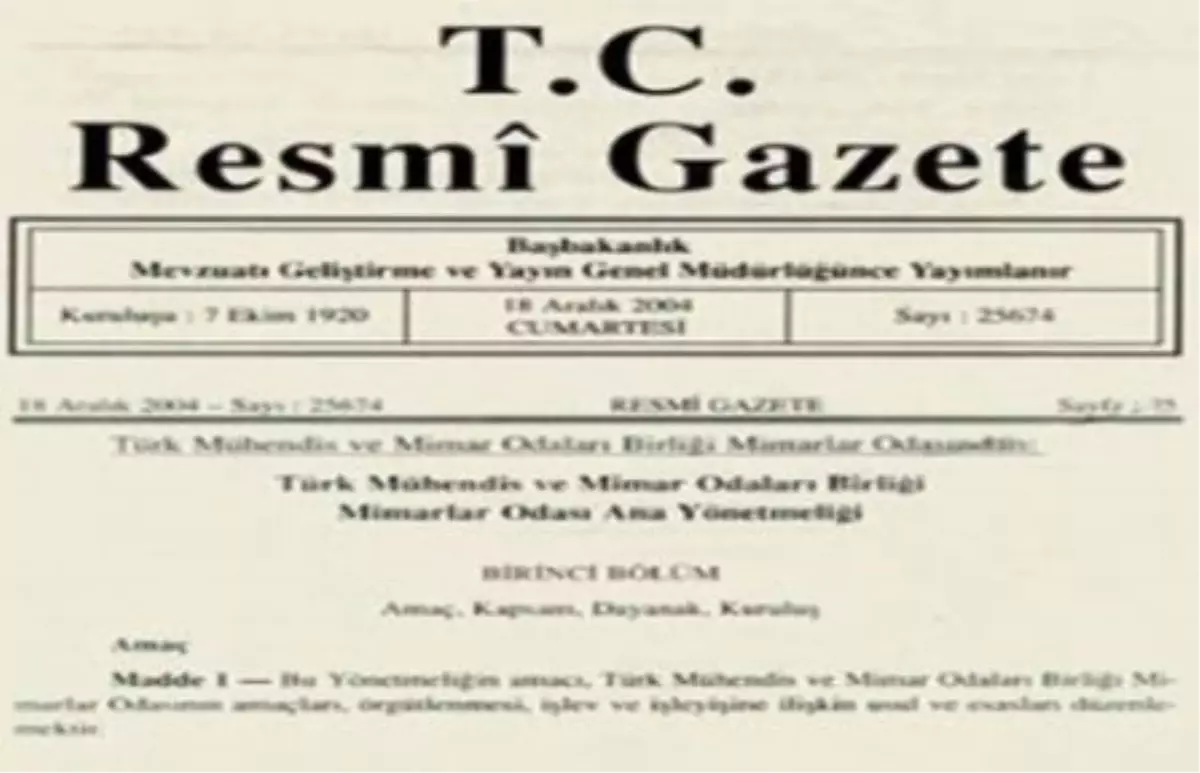 Acele Kamulaştırma Kararı Resmi Gazete\'de