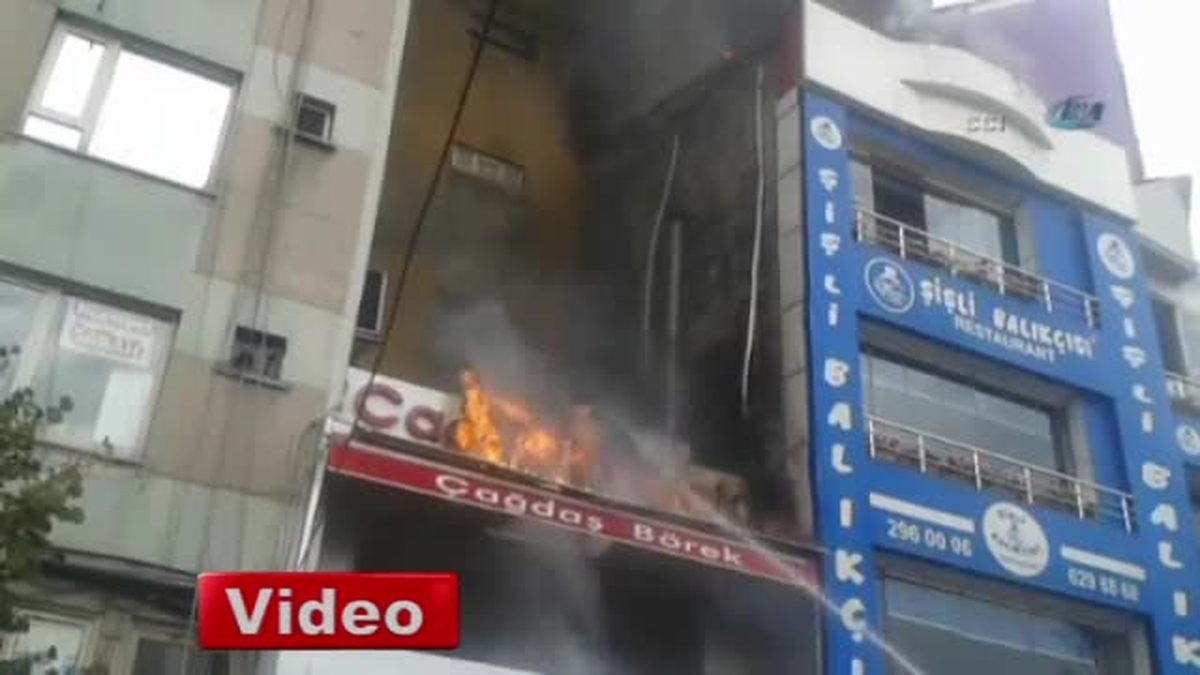 Balıkçı Dükkanında Çıkan Yangın Korkuttu