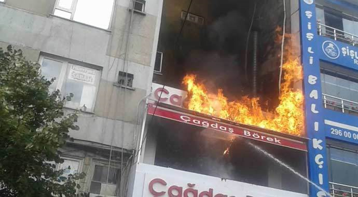 Şişli\'de Yangın