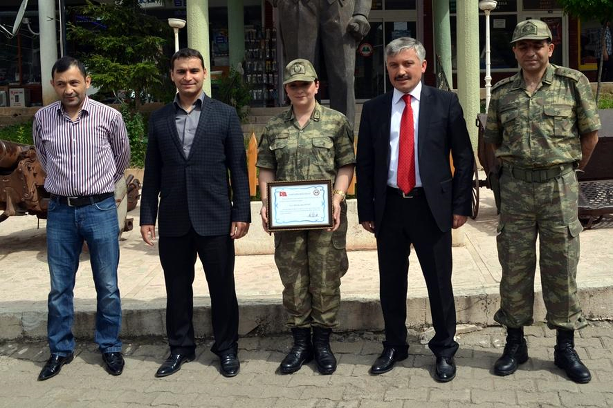Şenay Komutana Fahri Hemşehrilik Beratı Verildi