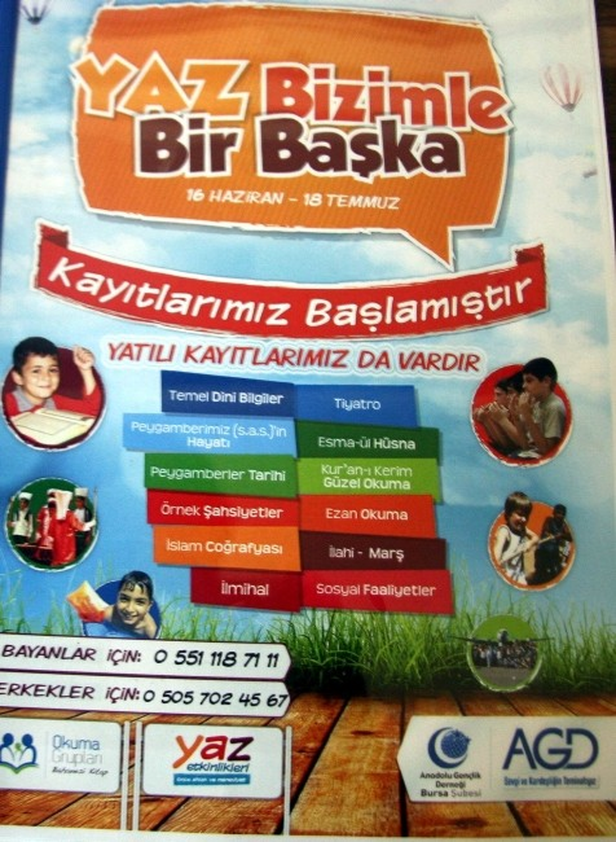 Anadolu Gençlik Derneği\'nden Yaz Okulları