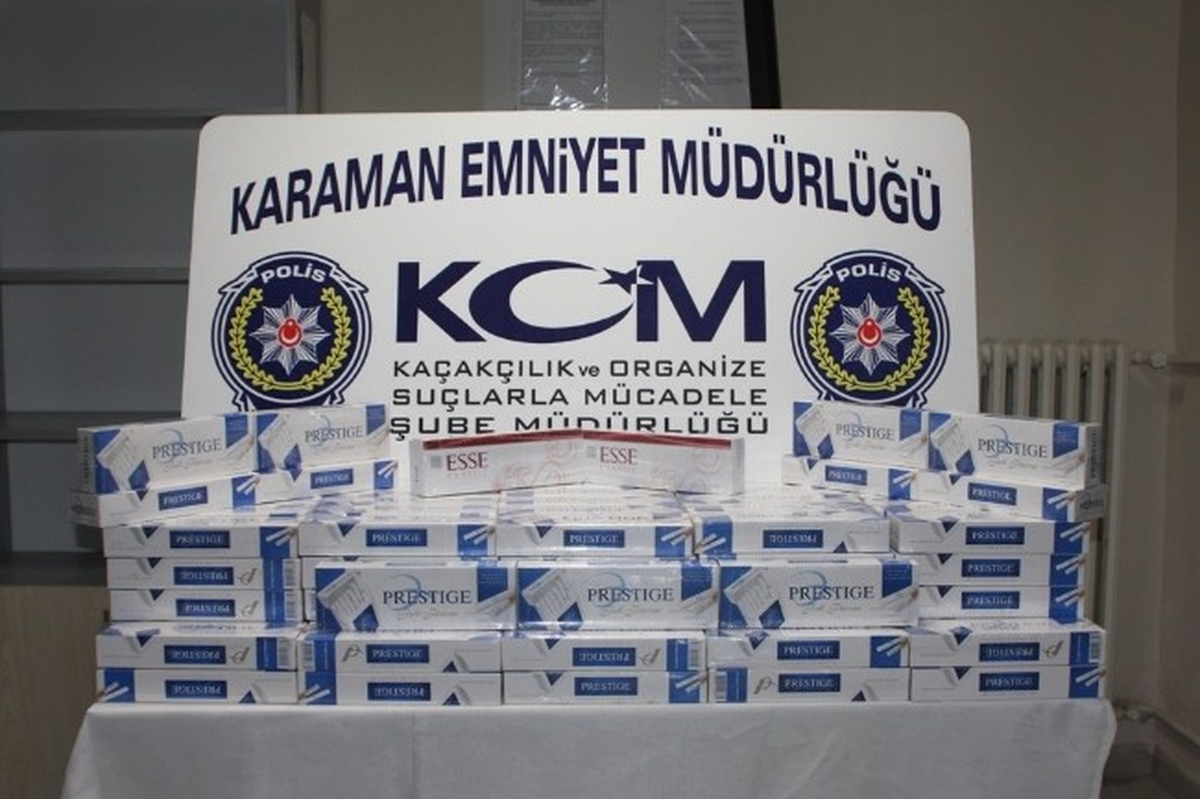 Karaman\'da Kaçak Sigara Operasyonu